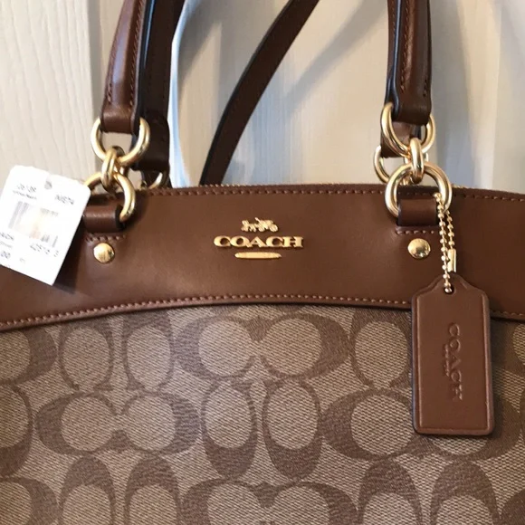 Coach F26139 Mini Brooke CarryAll Signature Coated Canvas Leather Purse - NWT - Picture 6 of 16